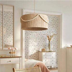 Hemp Rope Chandelier Bedroom Dining Ceiling Light Bohemian Boho